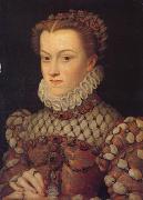 Francois Clouet Elisabeth of Austria,queen of France (mk05) oil painting on canvas